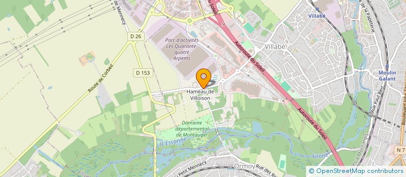 localisation de l'entreprise BHM  VILLABE