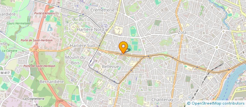 localisation de l'entreprise BHM à NANTES