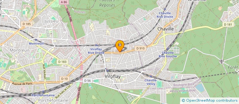 localisation de l'entreprise BHM  VIROFLAY