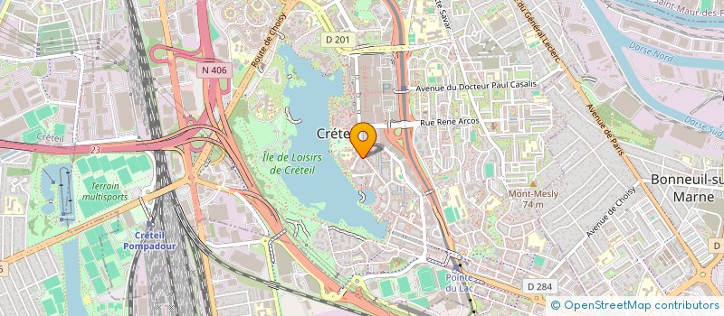 localisation de l'entreprise BHM à CRETEIL