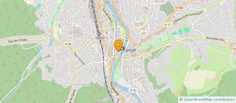 localisation de l'entreprise BHM à EPINAL
