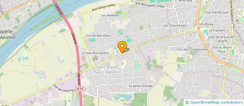localisation de l'entreprise BHM à SAINT-PRYVE-SAINT-MESMIN