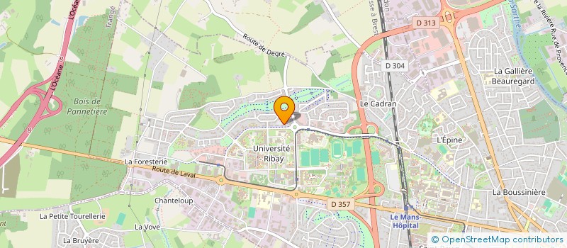 localisation de l'entreprise BHM ASSURANCES  LE MANS