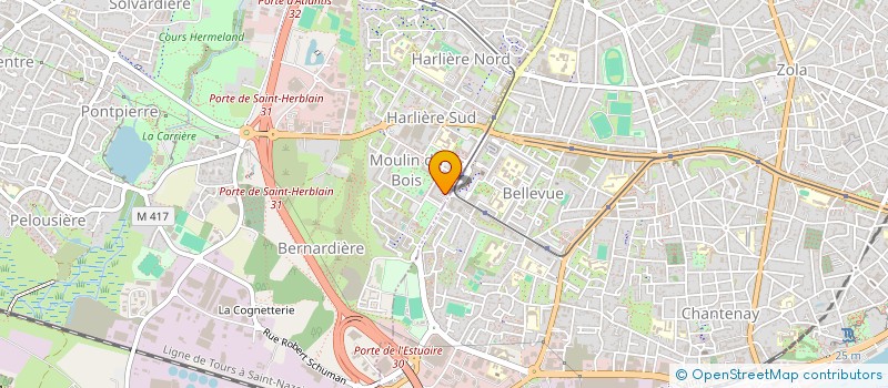localisation de l'entreprise BHM BATI à SAINT-HERBLAIN