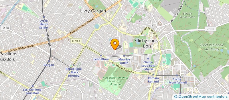 localisation de l'entreprise BHM ELECTRICITE à LIVRY-GARGAN
