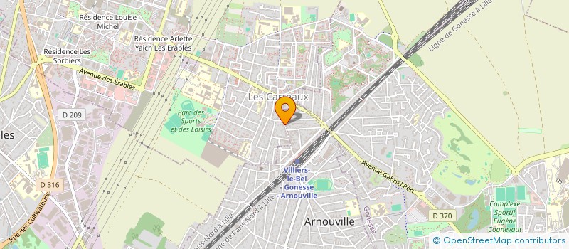 localisation de l'entreprise BHM ELEGANCE à VILLIERS-LE-BEL