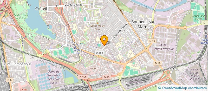 localisation de l'entreprise BHM ENR à CRETEIL