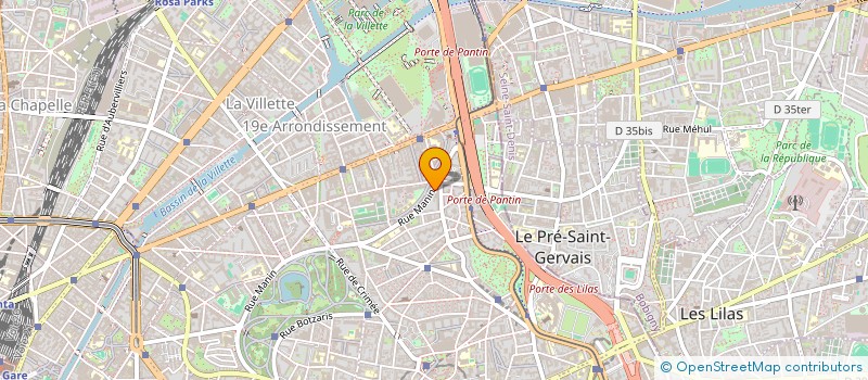 localisation de l'entreprise BHM EXPORT  PARIS