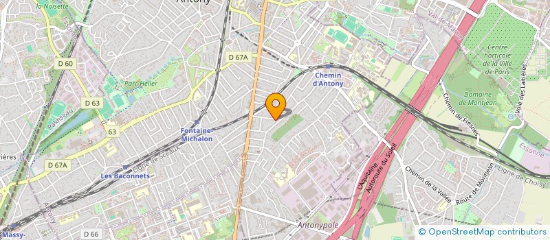 localisation de l'entreprise BHM INVEST à ANTONY