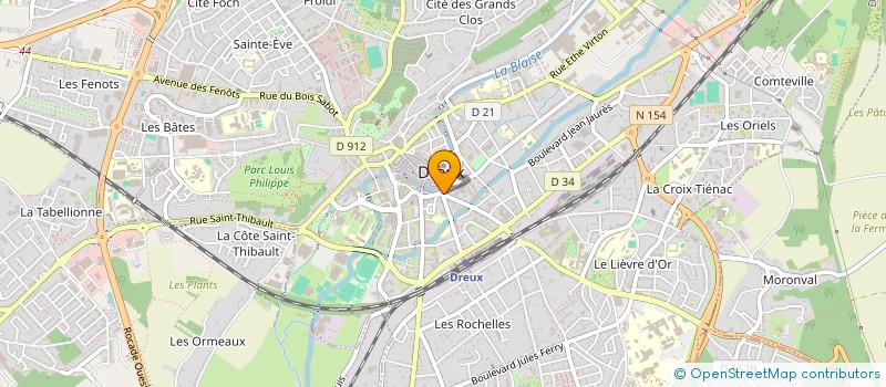 localisation de l'entreprise BHM LAVERIES à DREUX