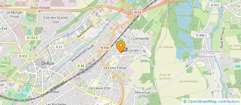 localisation de l'entreprise BHM LOC à DREUX