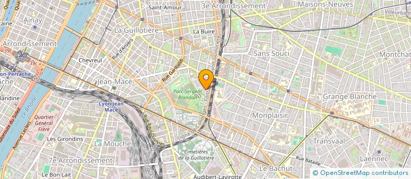 localisation de l'entreprise BHM NETTOYAGE  LYON 7EME