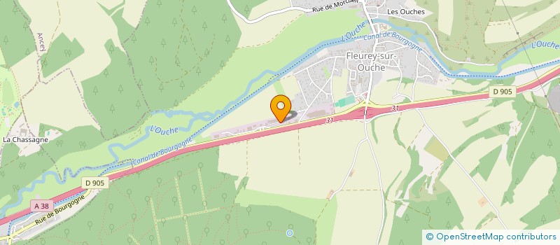 localisation de l'entreprise BHM PAYSAGE  FLEUREY-SUR-OUCHE