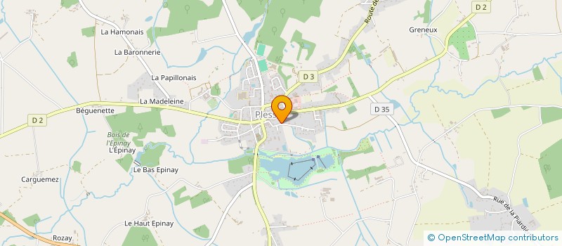 localisation de l'entreprise BHM PISCINE  PLESSE