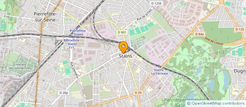 localisation de l'entreprise BHM TRANSPORTS à STAINS