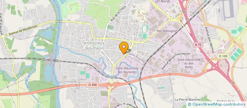 localisation de l'entreprise BHMF  ANDREZIEUX-BOUTHEON