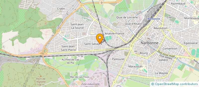 localisation de l'entreprise BHMF à NARBONNE
