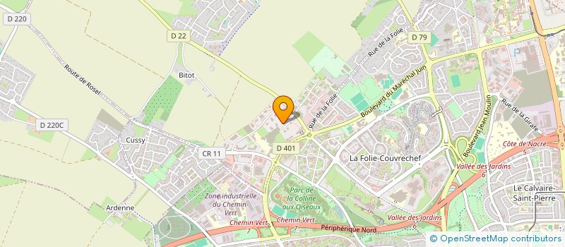 localisation de l'entreprise BHN CAEN à SAINT-CONTEST