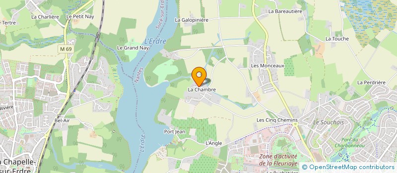 localisation de l'entreprise BHP PEINTURE à CARQUEFOU