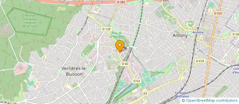 localisation de l'entreprise BHR - BATIMENT HABITAT RENOVATION  VERRIERES-LE-BUISSON