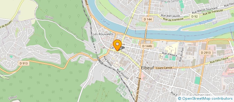 localisation de l'entreprise BHS à ELBEUF