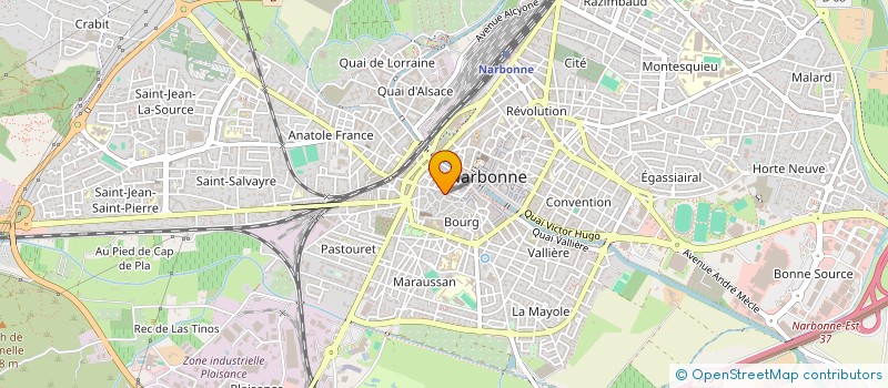 localisation de l'entreprise BHS à NARBONNE