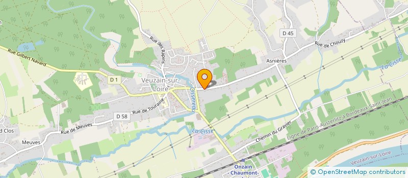 localisation de l'entreprise BHS-IMMO  VEUZAIN-SUR-LOIRE