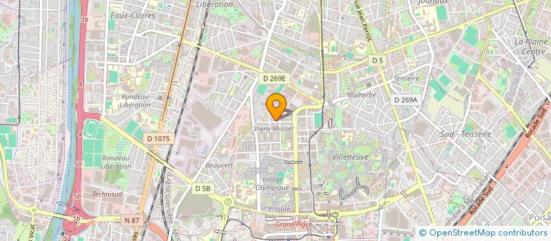 localisation de l'entreprise BHS SECURITE à GRENOBLE