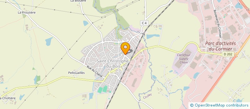 localisation de l'entreprise BHT  SAINT-CHRISTOPHE-DU-BOIS