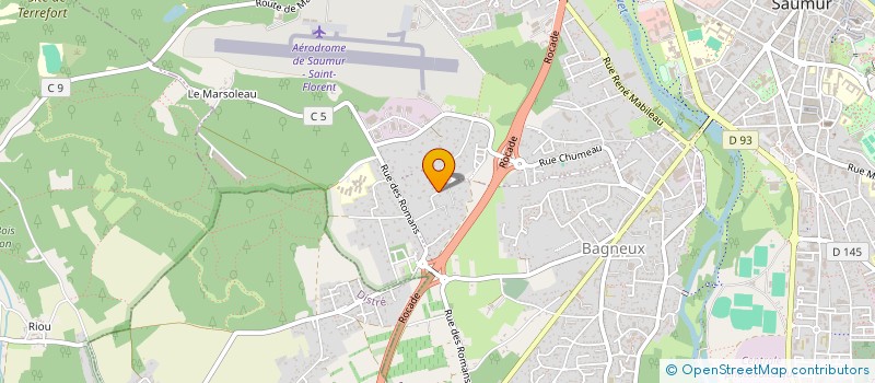 localisation de l'entreprise BHT  SAUMUR