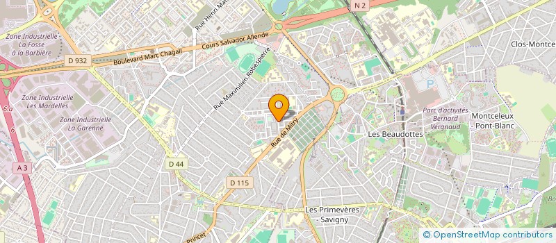localisation de l'entreprise BHT BOULANGERIE à AULNAY-SOUS-BOIS