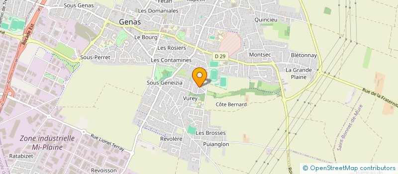 localisation de l'entreprise BHT SERVICES à GENAS