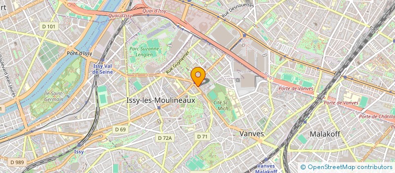 localisation de l'entreprise BHTM à ISSY-LES-MOULINEAUX