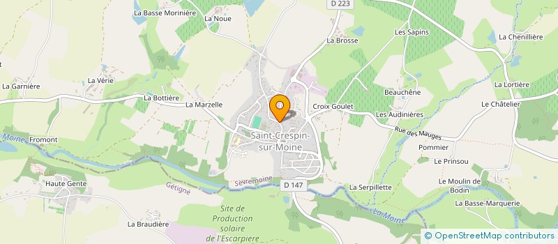 localisation de l'entreprise BHUGO à SEVREMOINE