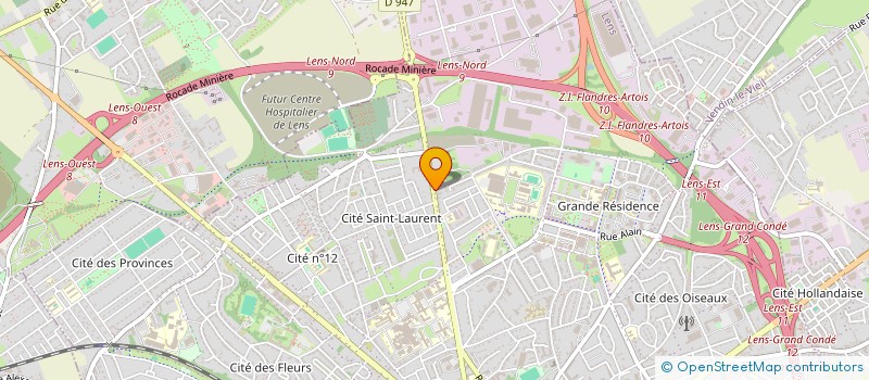 localisation de l'entreprise BHV à LENS