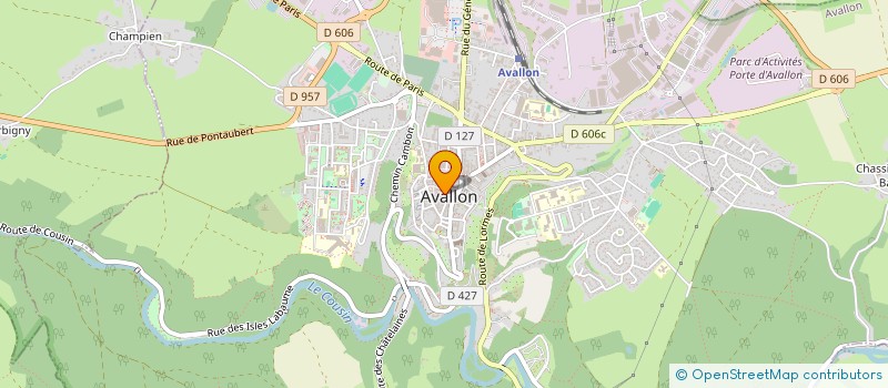 localisation de l'entreprise BHV à AVALLON