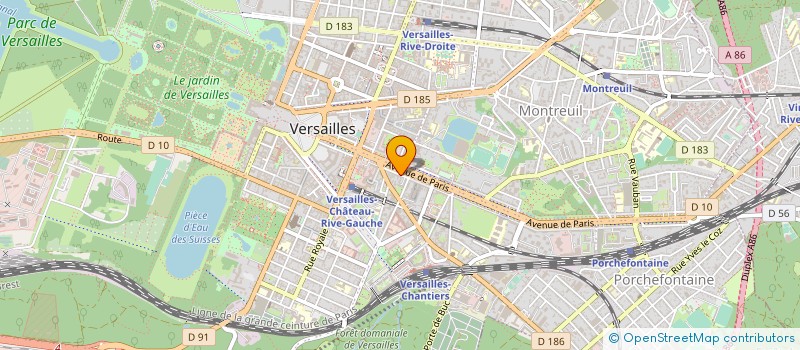 localisation de l'entreprise BHY CORP à VERSAILLES