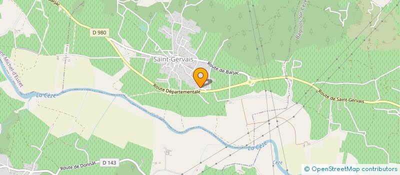 localisation de l'entreprise BHYSERV  SAINT-GERVAIS