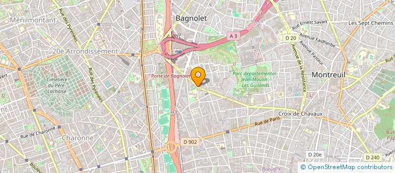localisation de l'entreprise BI&BI AUTO PIECE DETACHEE à BAGNOLET