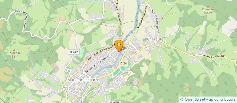 localisation de l'entreprise BI BIHOTZ  MAULEON LICHARRE