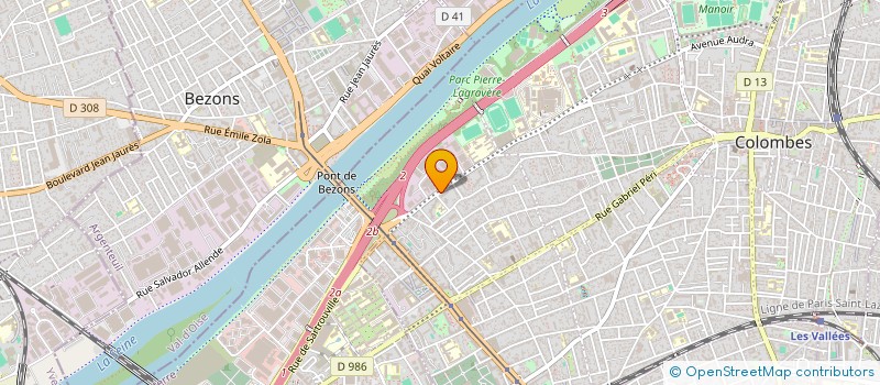 localisation de l'entreprise BI CROSS CLUB DES HAUT DE SEINE  COLOMBES