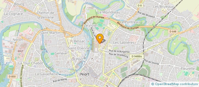 localisation de l'entreprise BI-DESK  NIORT