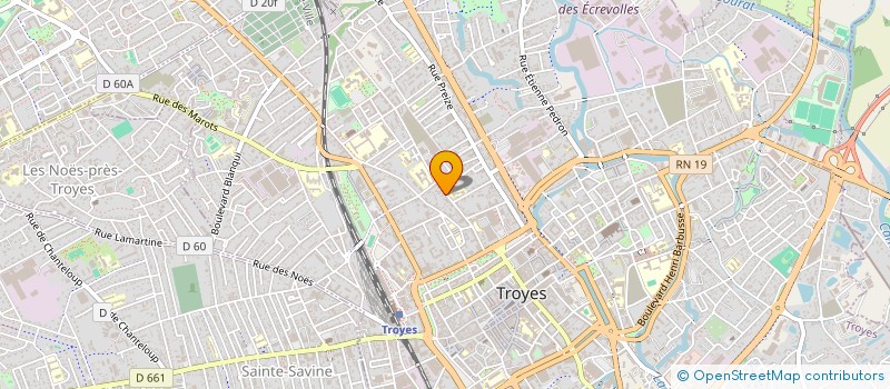 localisation de l'entreprise BI FRANCE à TROYES