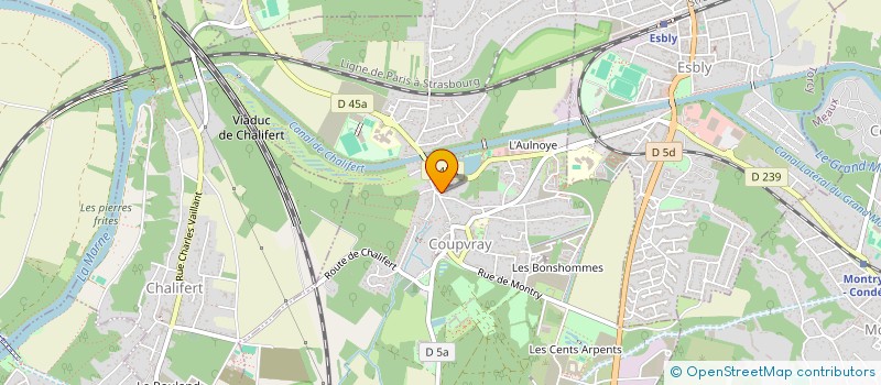 localisation de l'entreprise BI FRANCE à COUPVRAY