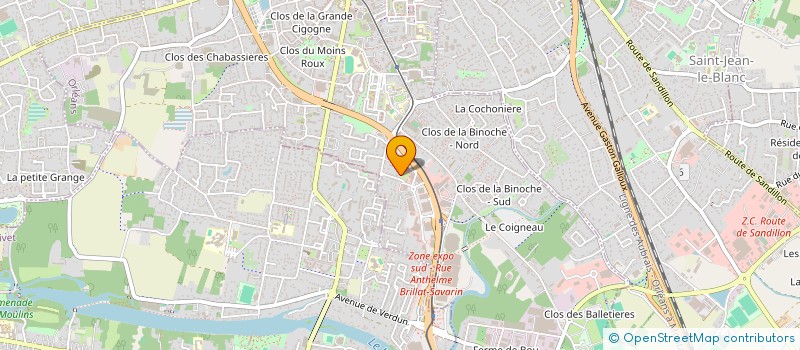 localisation de l'entreprise BI SERVICES  ORLEANS