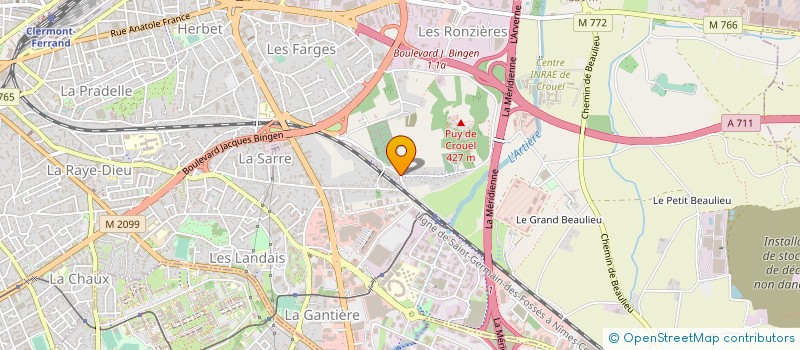 localisation de l'entreprise BI-SOLUCOM à CLERMONT-FERRAND