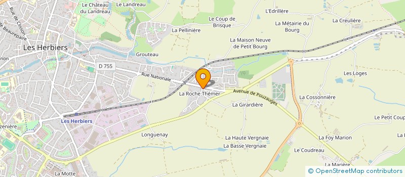 localisation de l'entreprise BI-TEAM  LES HERBIERS