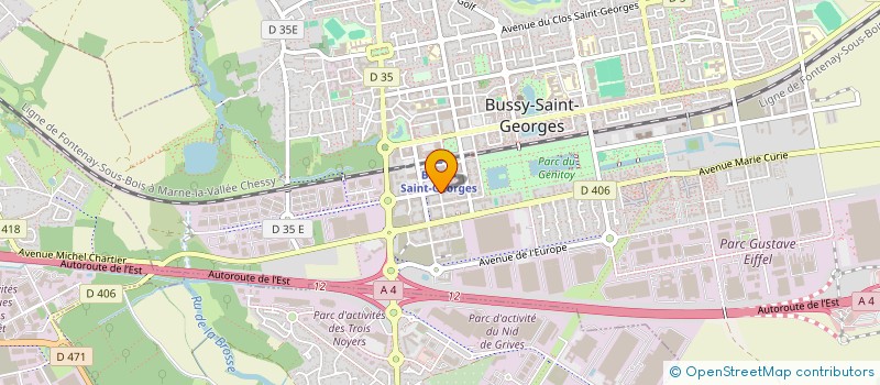 localisation de l'entreprise BI TRACK  BUSSY-SAINT-GEORGES