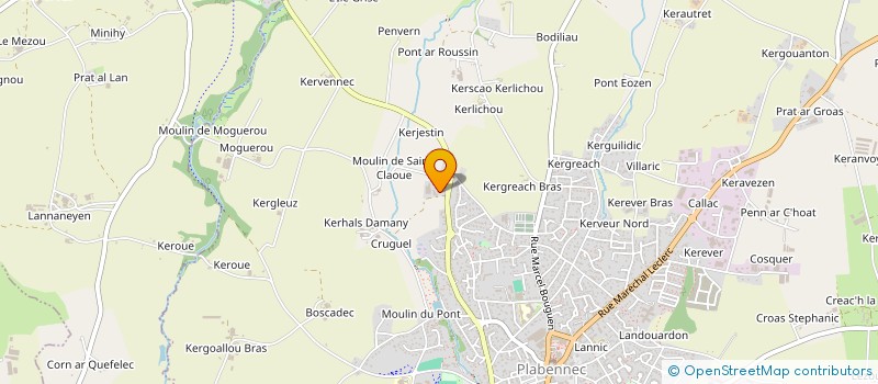 localisation de l'entreprise BI2LHO  PLABENNEC