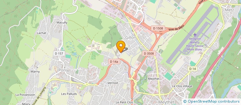 localisation de l'entreprise BI2SAI  EPAGNY METZ-TESSY